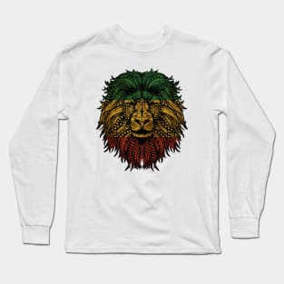 Rasta Lion Roots Rock Reggae Long Sleeve T-Shirt